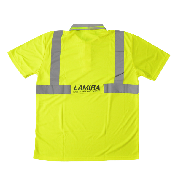 Playera Polo Manga Corta HV Lamira Amarillo AS-4411 - 1